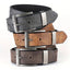 Mens PU Leather Belt Retro Metal Pin Buckle Casual Business Dress Waist UK Size
