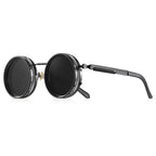 CRIXALIS Polarized ND9 Sunglasses UV400 Adjustable Dimming Round Retro Outdoor