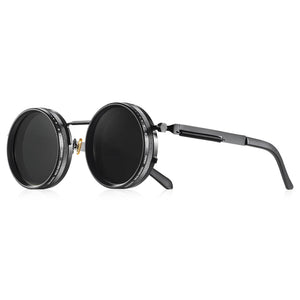 CRIXALIS Polarized Sunglasses – ND9 Adjustable Dimming, UV400, Round Retro