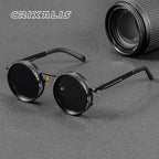 CRIXALIS Polarized ND9 Sunglasses UV400 Adjustable Dimming Round Retro Outdoor