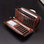 Long Wallet Leather Card Holder Zipper Purse Bag RFID Unisex Clutch High Quality