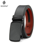 DOOPAI Mens Genuine Leather Belts Belt Ratchet Automatic Buckle Waistband Dress