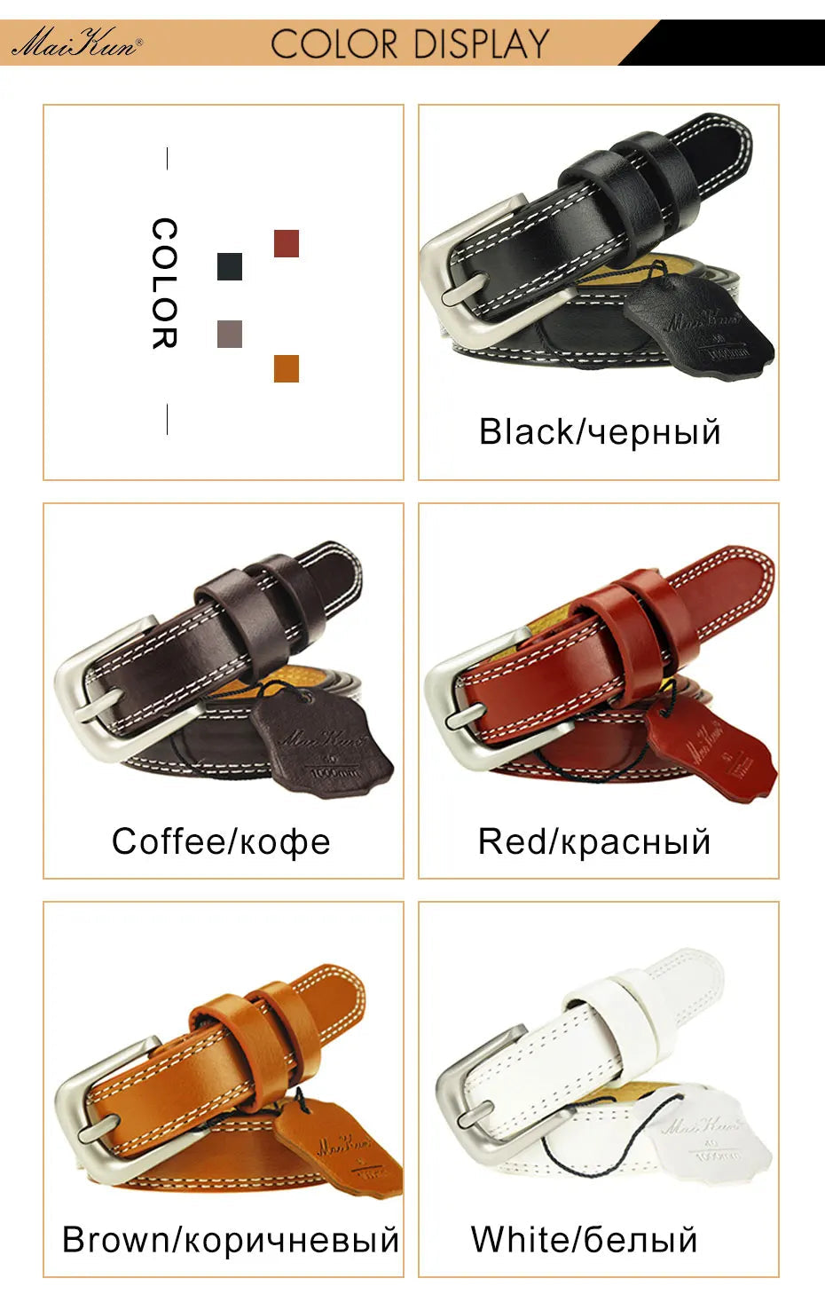 ladies Top Genuine Leather Belts Skinny Waist Womens Belt Metal Pin Buckle Dress