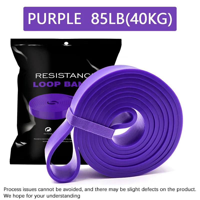 Heavy Duty Resistance Bands Set or Single Latex Pull Up Yoga Fitness Home Gym UK