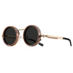 CRIXALIS Polarized ND9 Sunglasses UV400 Adjustable Dimming Round Retro Outdoor