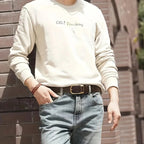 Mens Genuine Leather Belts Coboy Trendy Casual Belt Metal Pin Buckle Waistband