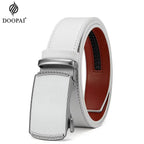 DOOPAI Mens Genuine Leather Belts Belt Ratchet Automatic Buckle Waistband Dress