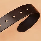 Mens Genuine Leather Belts Coboy Trendy Casual Belt Metal Pin Buckle Waistband
