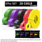 Heavy Duty Resistance Bands Set or Single Latex Pull Up Yoga Fitness Home Gym UK