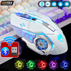 Wireless Rechargeable Gaming Mouse Silent Bluetooth USB RGB LED Mice PC Laptop